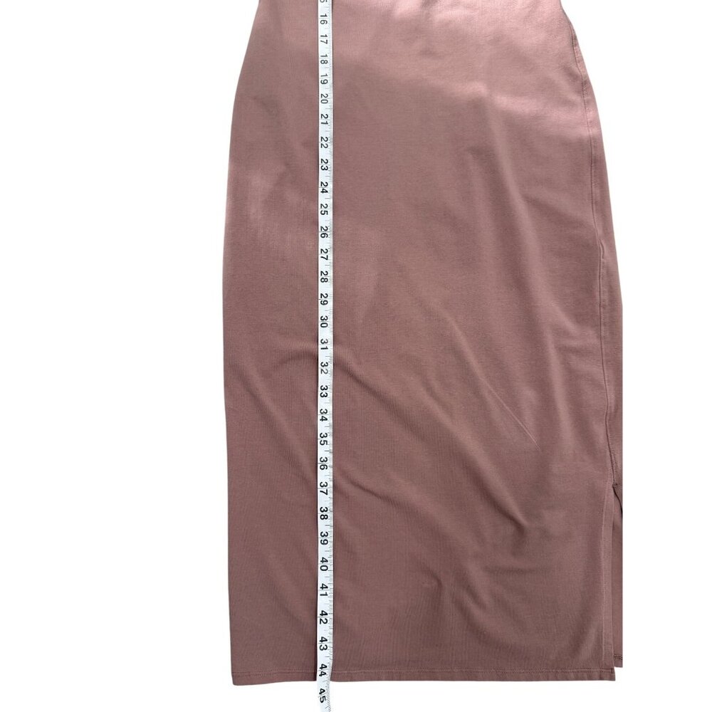 Public Rec Womens Size XS Midi Dress Sleeveless Stretchy Pink Mauve Pima Cotton - Picture 5 of 7